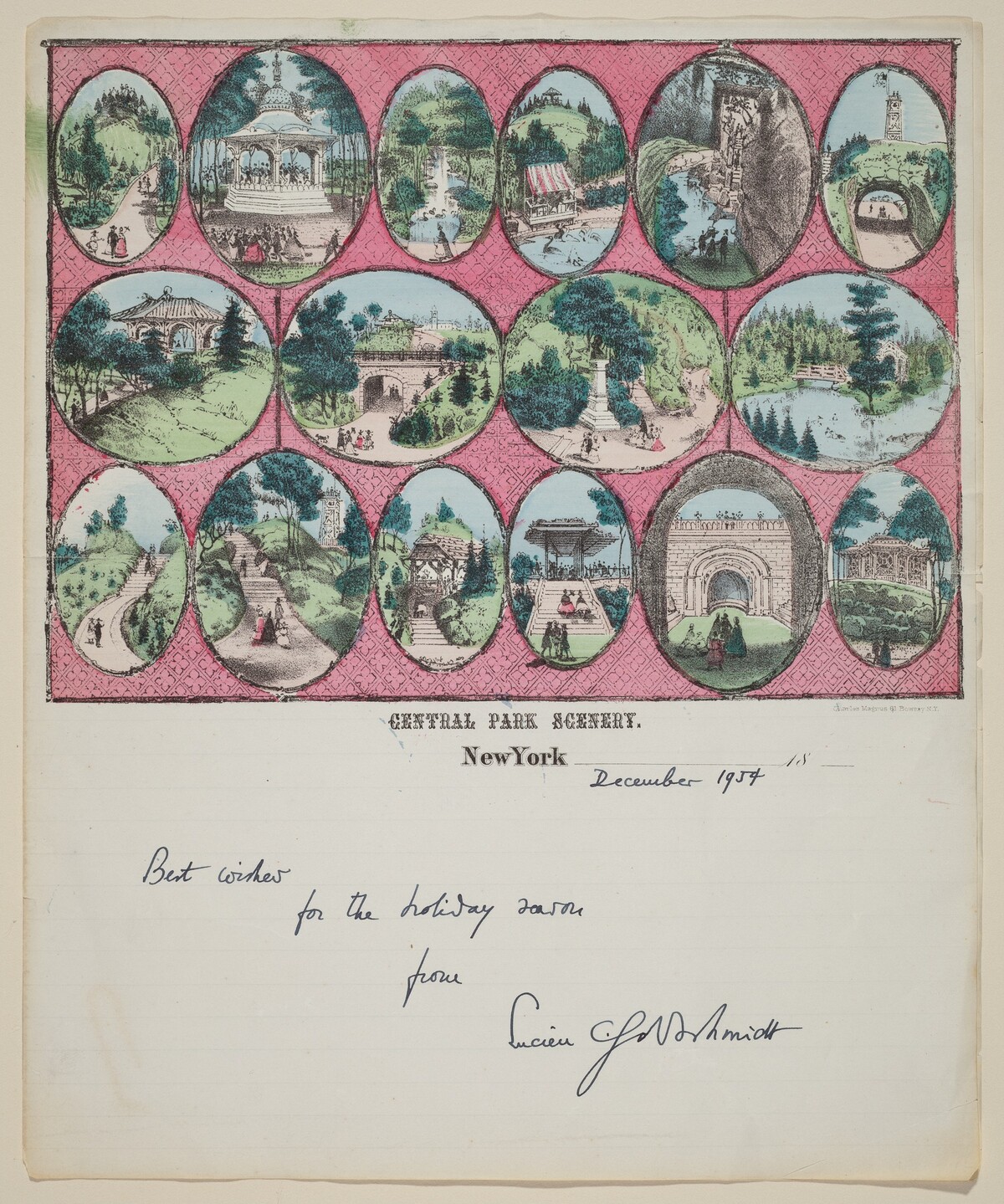 Central Park Scenery (New York) by Charles Magnus