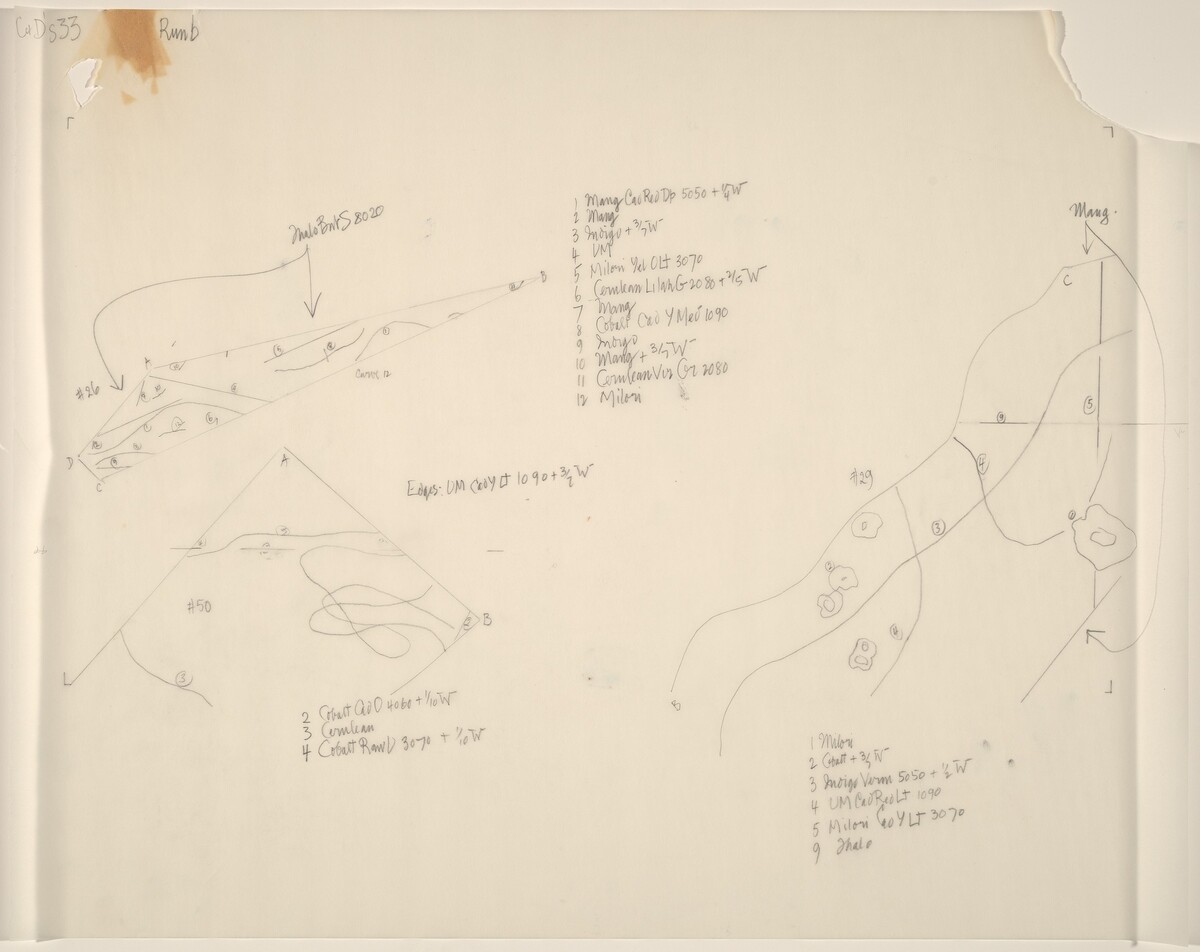 Drawing for Changes and Disappearances No. 33 by John Cage