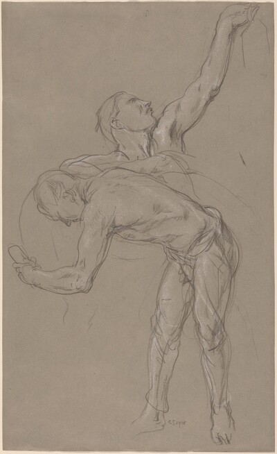 Two Male Figures: Study for "The Good Samaritan"
