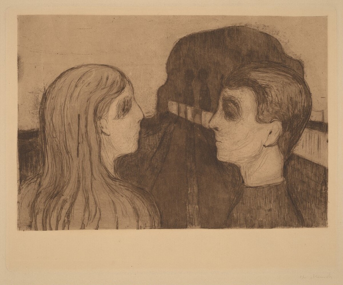 Lovers at the Seaside (Liebespaar am Strande) by Edvard Munch