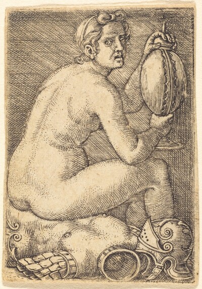Naked Woman on an Armor (Prudentia?)