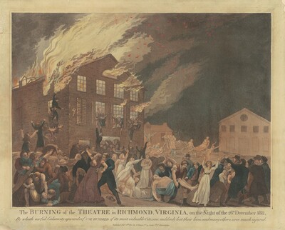 The Burning of the Theatre in Richmond, Virginia