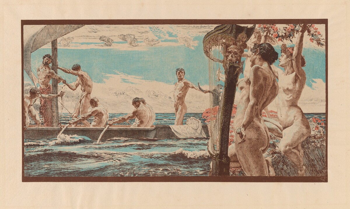 Odysseue und die Sirenen (Odysseus and the Sirens) by Otto Greiner