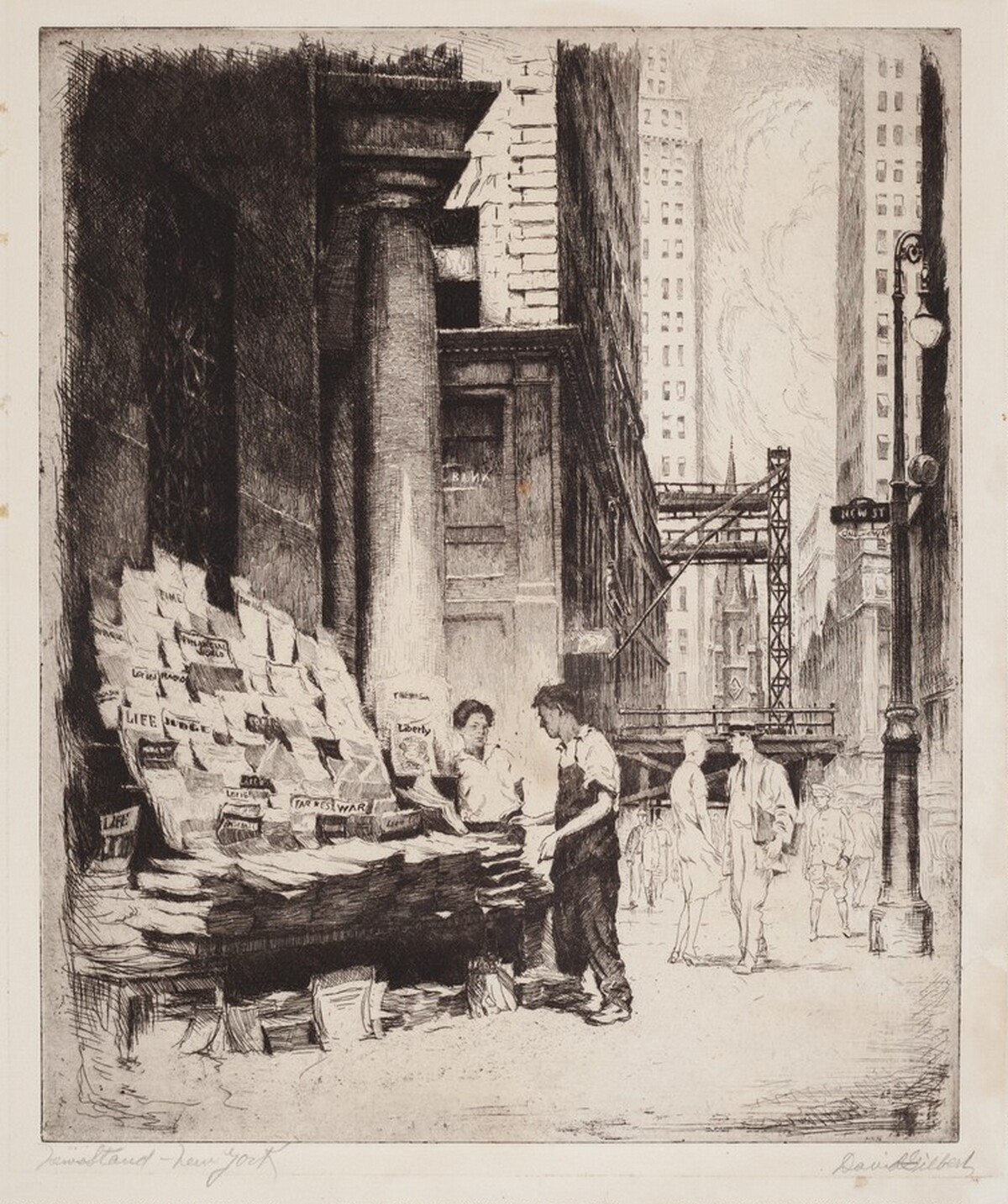 Newstand, New York by David Gilbert