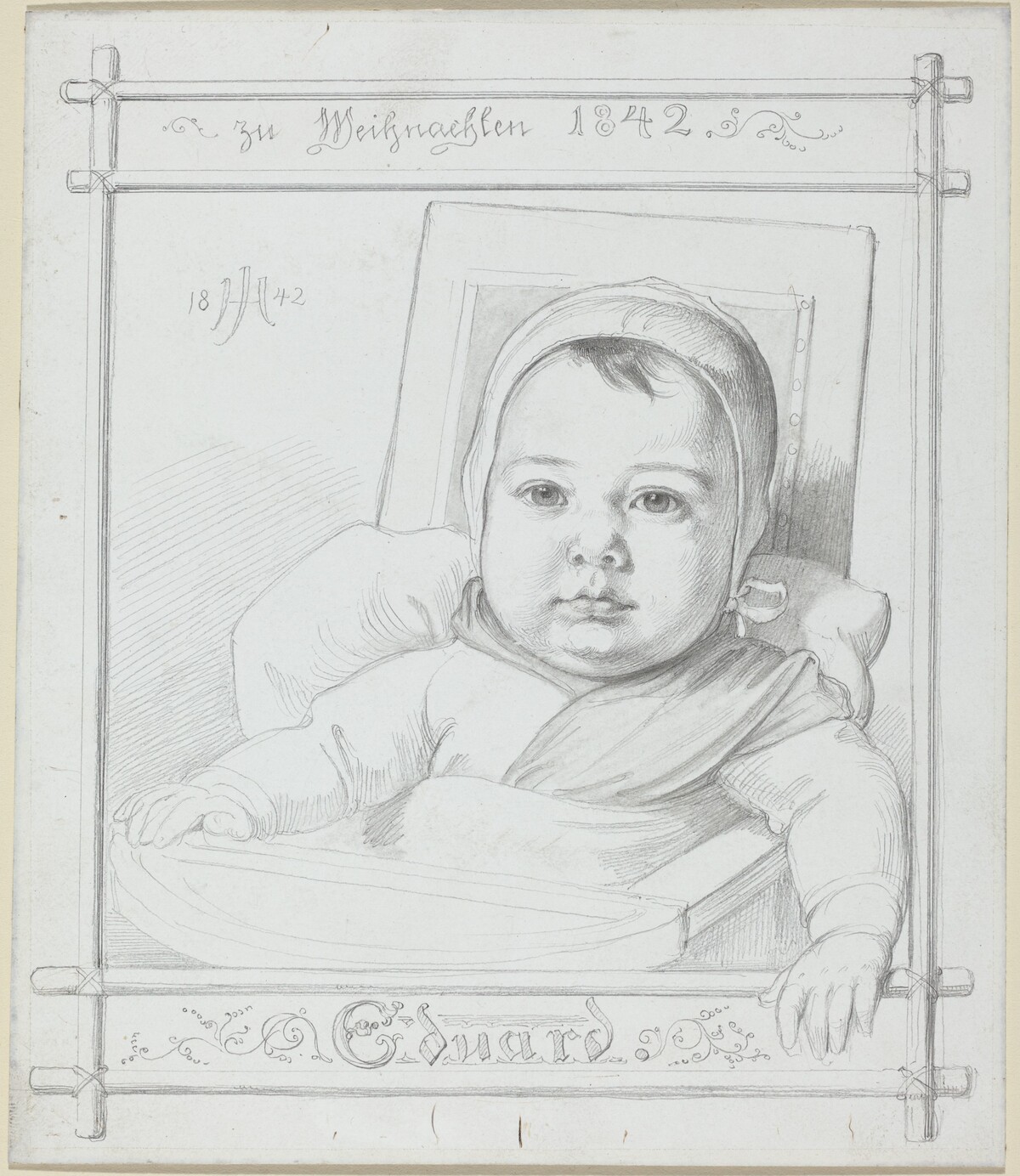 Eduard, the Artist's Infant Son by Julius Hübner