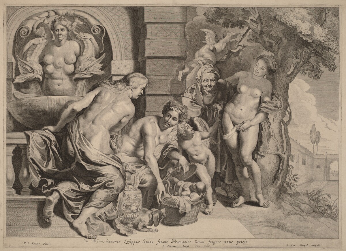 Erichthonius in His Basket by Pieter van Sompel after Sir Peter Paul Rubens