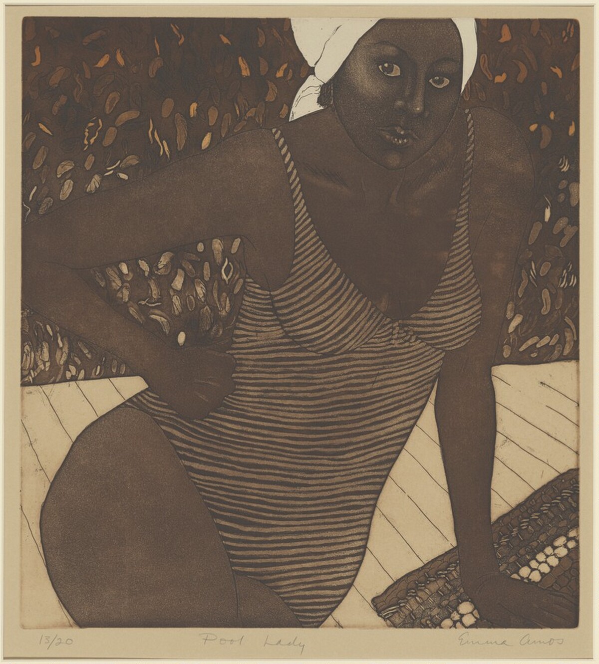 Pool Lady by Emma Amos