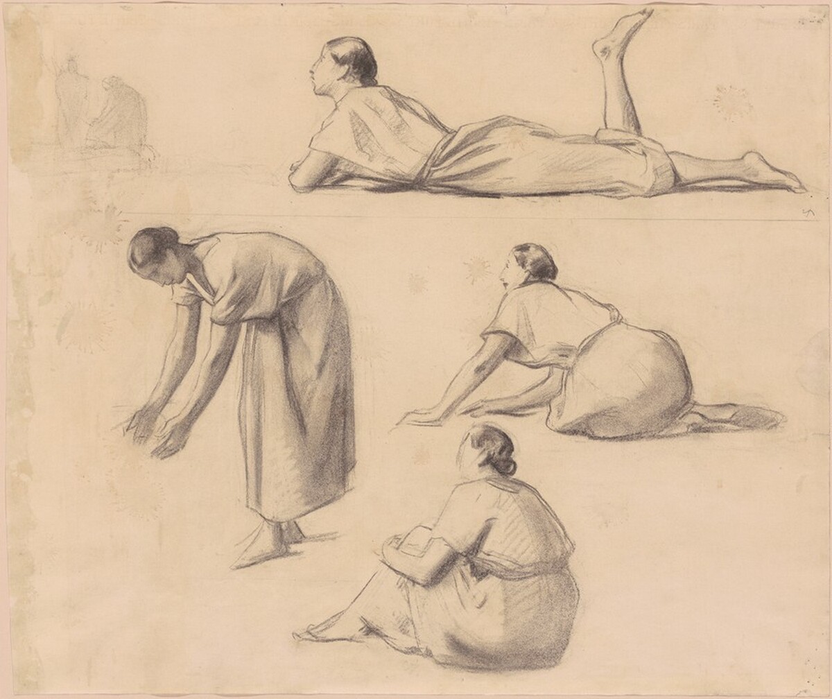 Study for "Happy Would Be the Men of the Fields, If They Knew Their Good Fortune" by Gilbert White