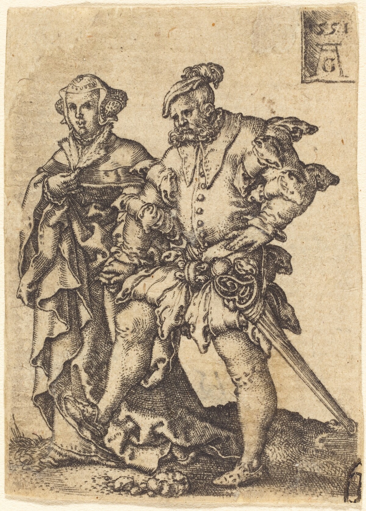 Dancing Couple by Heinrich Aldegrever