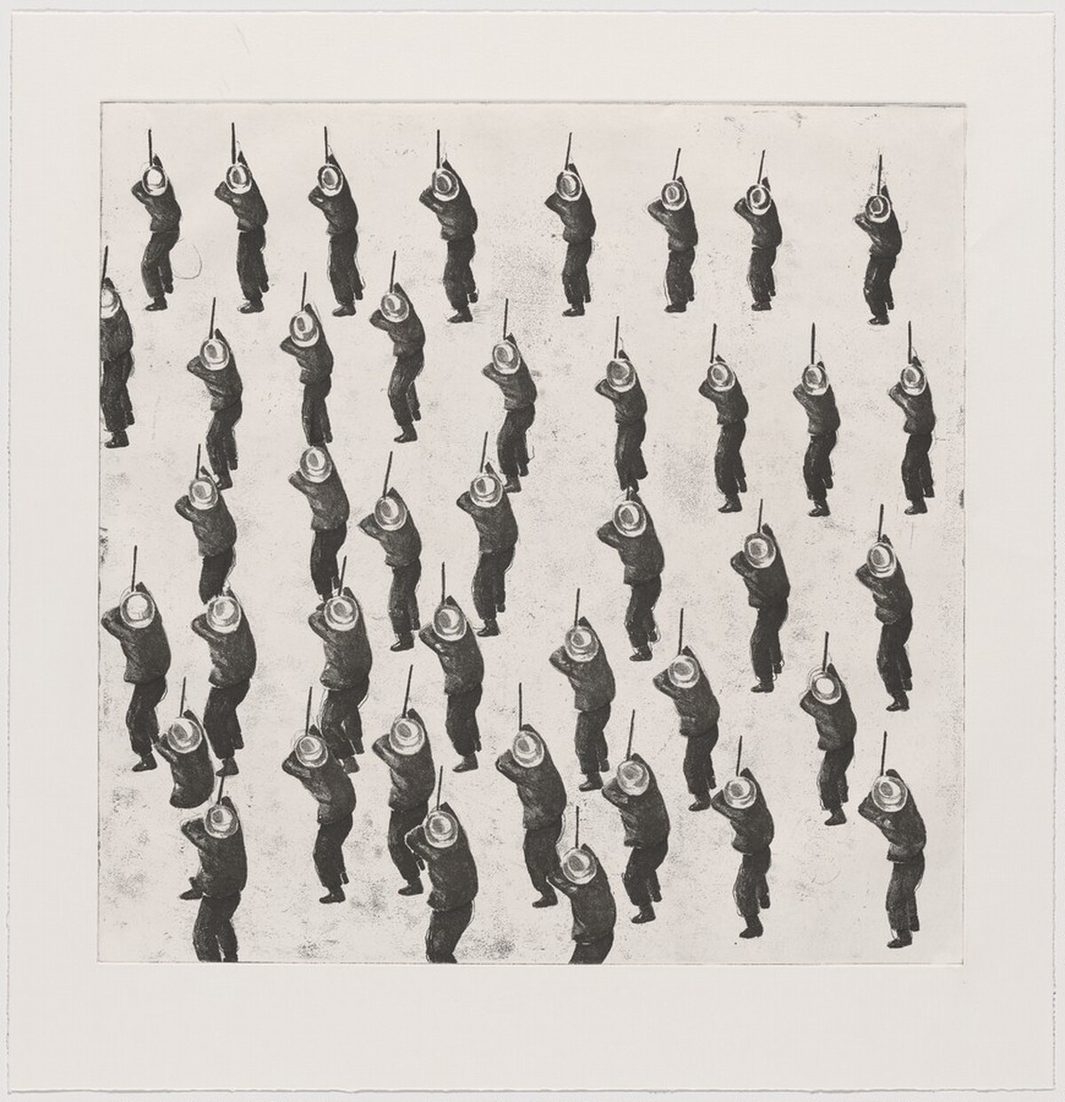 The Shooters' Practice [working proof 12] by Christopher Brown
