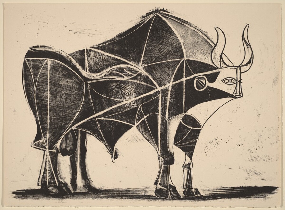 The Bull (Le taureau) by Pablo Picasso