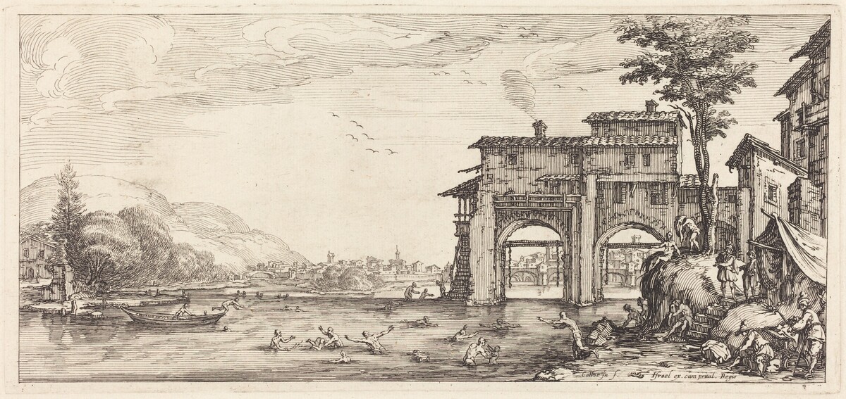 The Bathers by Jacques Callot