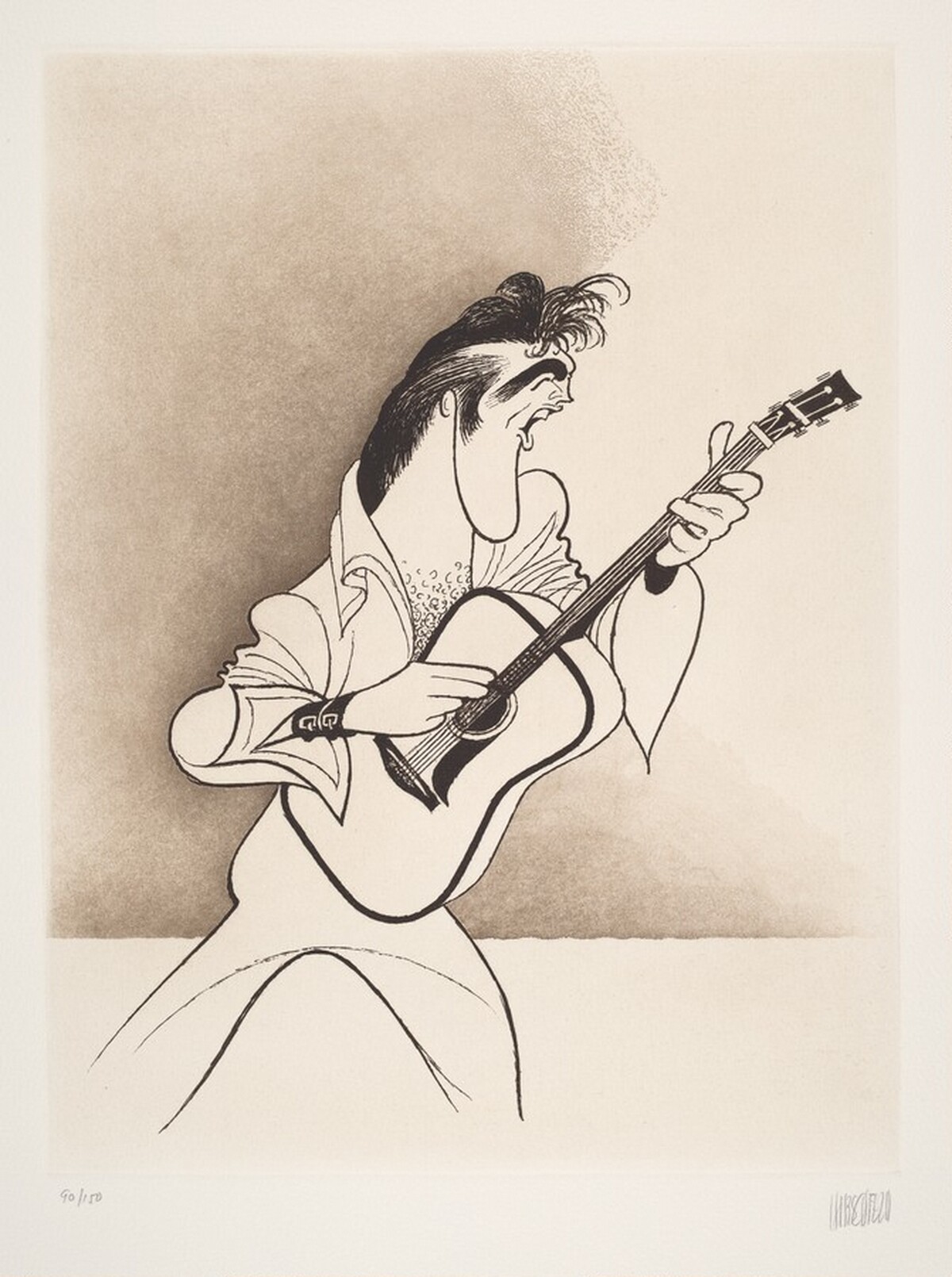 Elvis by Albert Hirschfeld