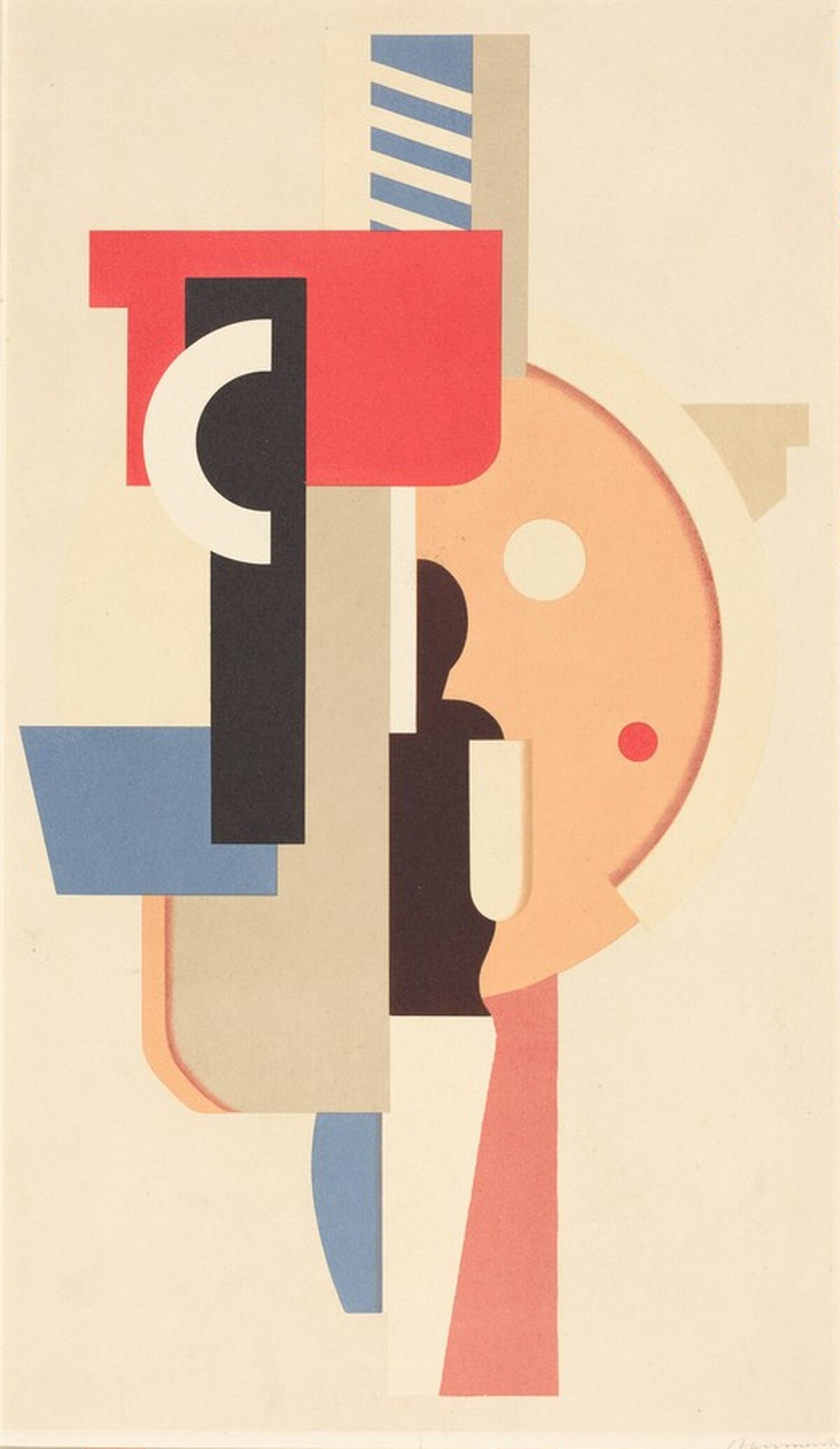 Untitled (Figure and Circle Segment) by Willi Baumeister