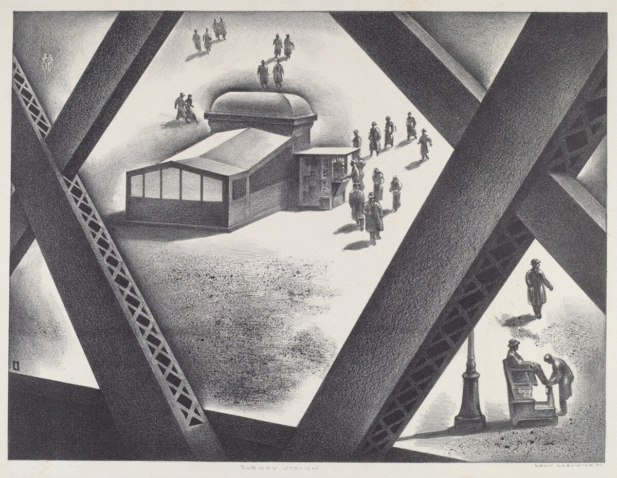 Subway Station by Louis Lozowick