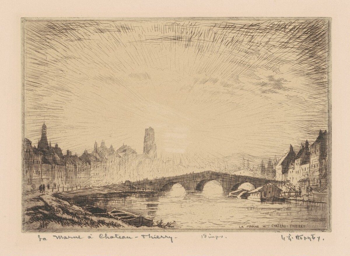 La Marne à Château-Thierry by Lester George Hornby