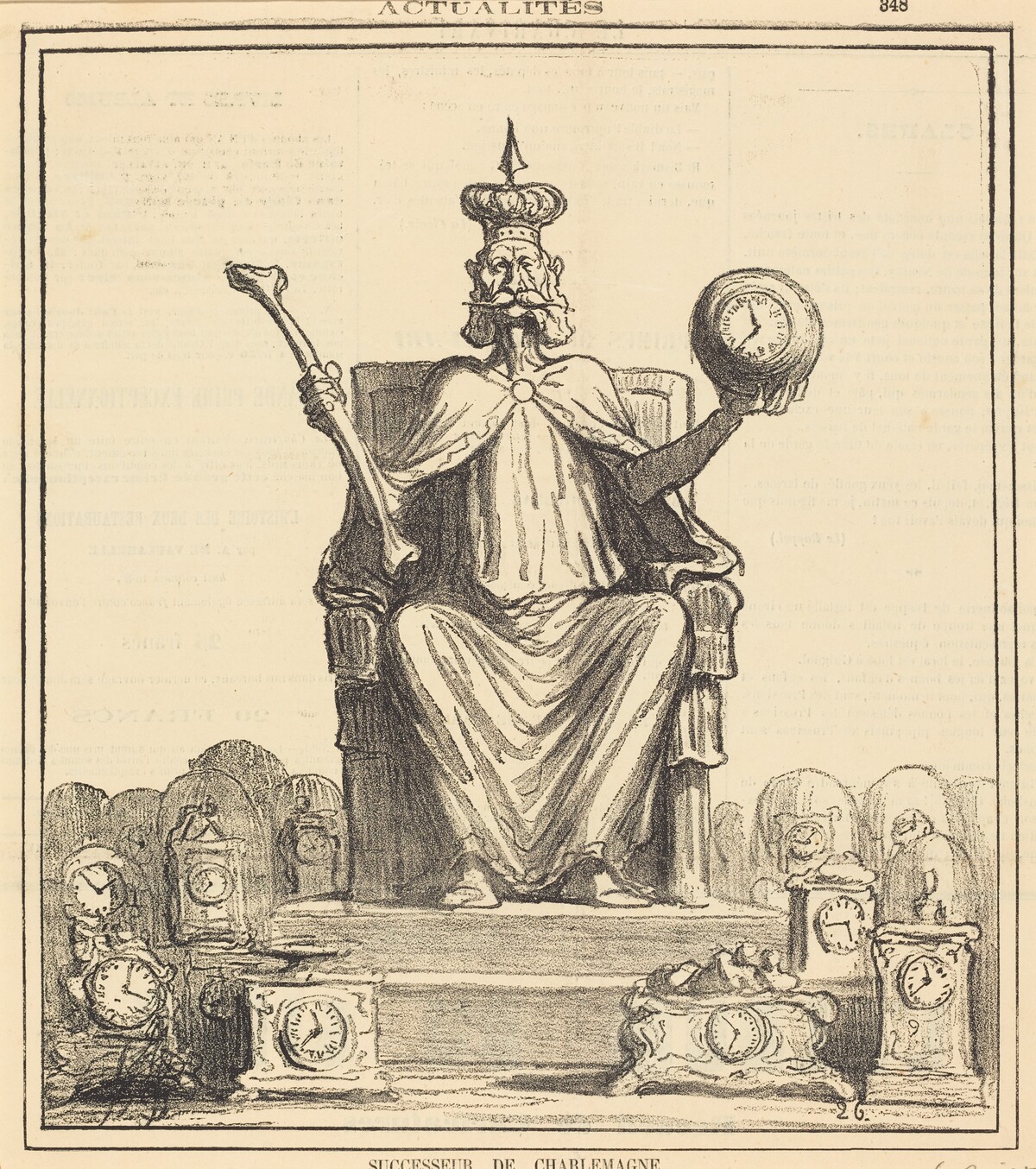 Successeur de Charlemagne by Honoré Daumier