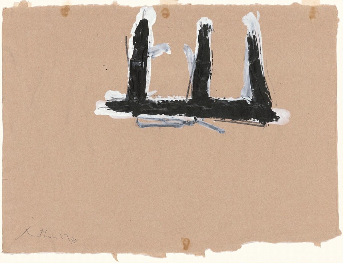 Gesture Paper Painting #2 by Robert Motherwell