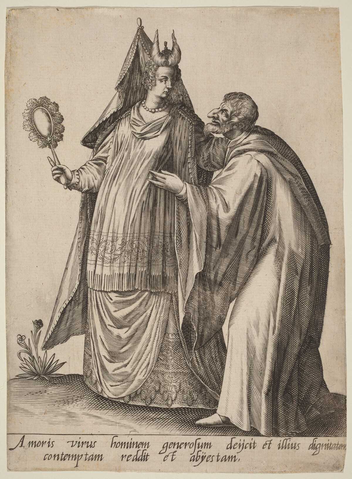 Amoris virus hominem... by Robert Boissard after Jean-Jacques Boissard