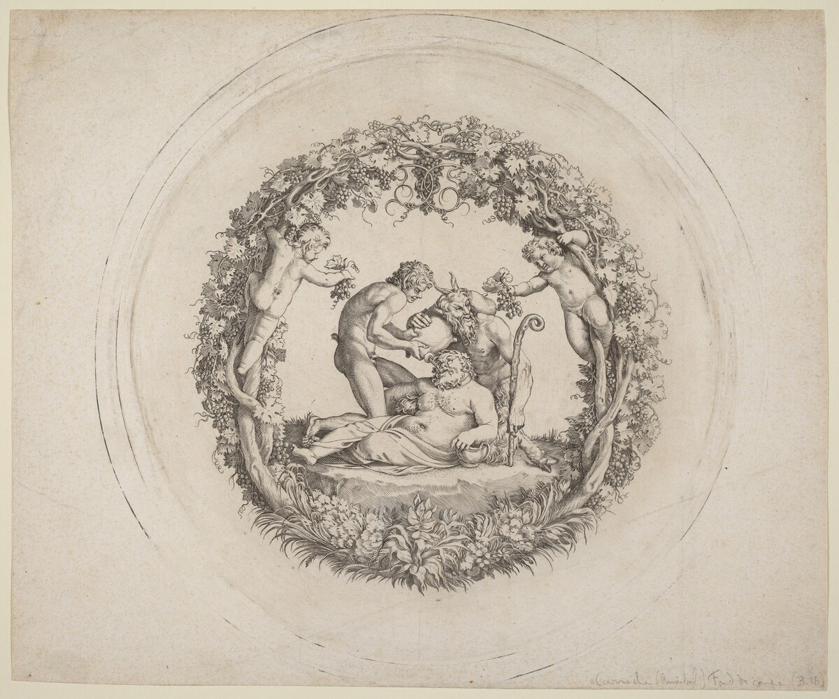 The Drunken Silenus ("The Tazza Farnese") by Annibale Carracci