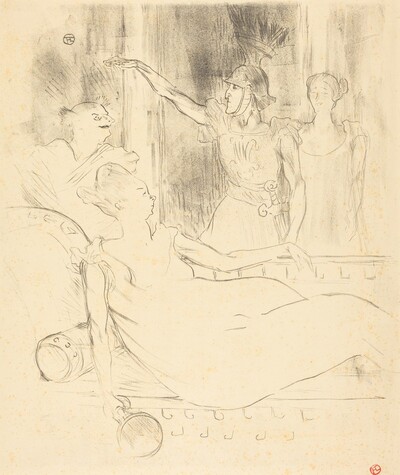 Mme. Simon-Girard, Brasseur, and Guy in "La belle Helene" (Mme. Simon-Girard, Brasseur et Guy dans "La belle Hélène")