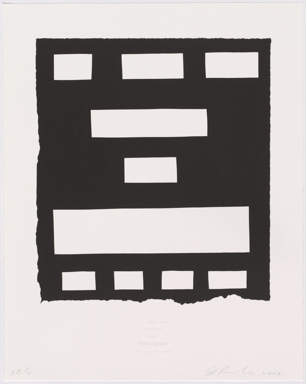 I Have Not Forgotten... by Ed Ruscha