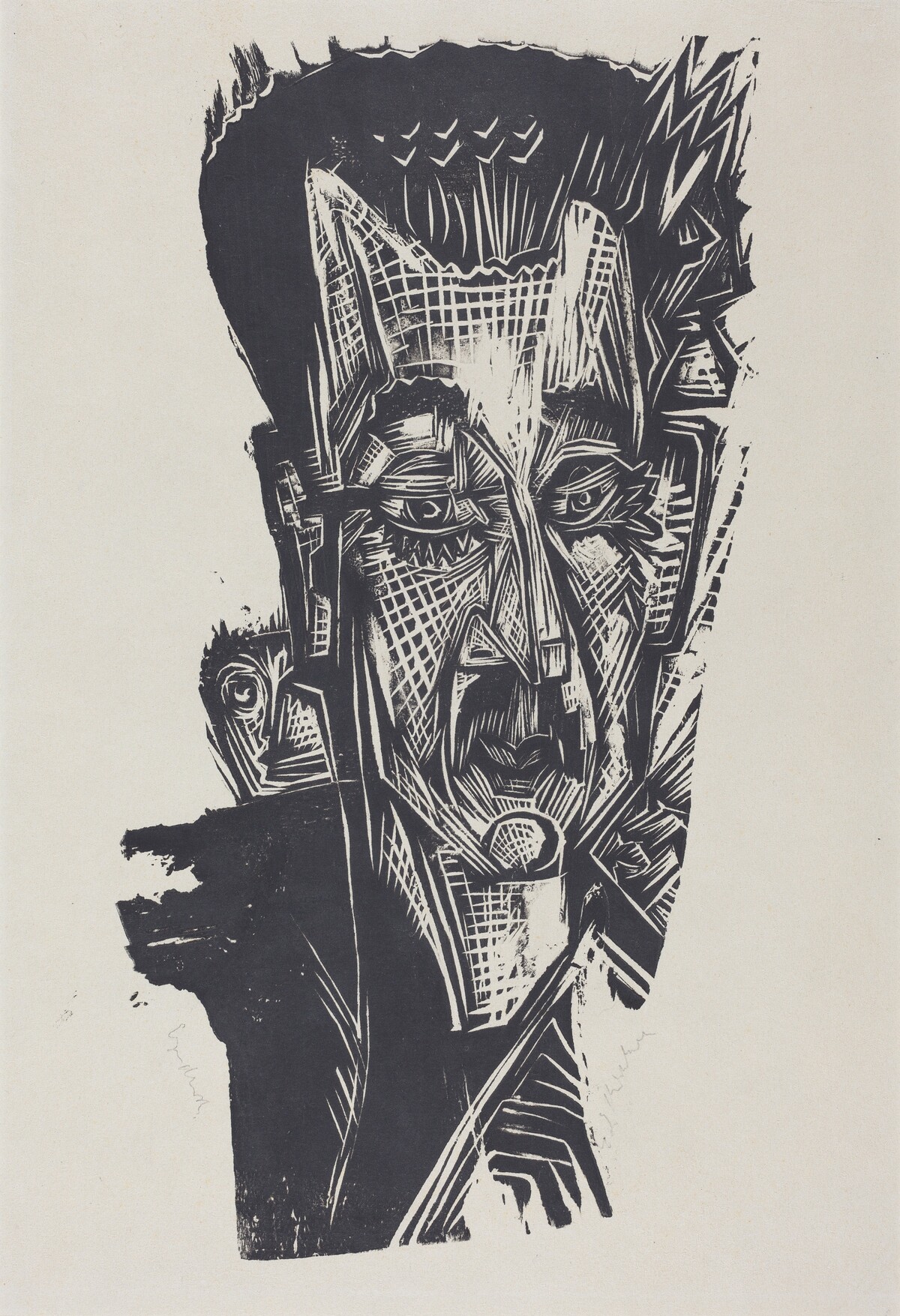 Dr. Ludwig Binswanger (Kopf Dr. Ludwig Binswanger) by Ernst Ludwig Kirchner