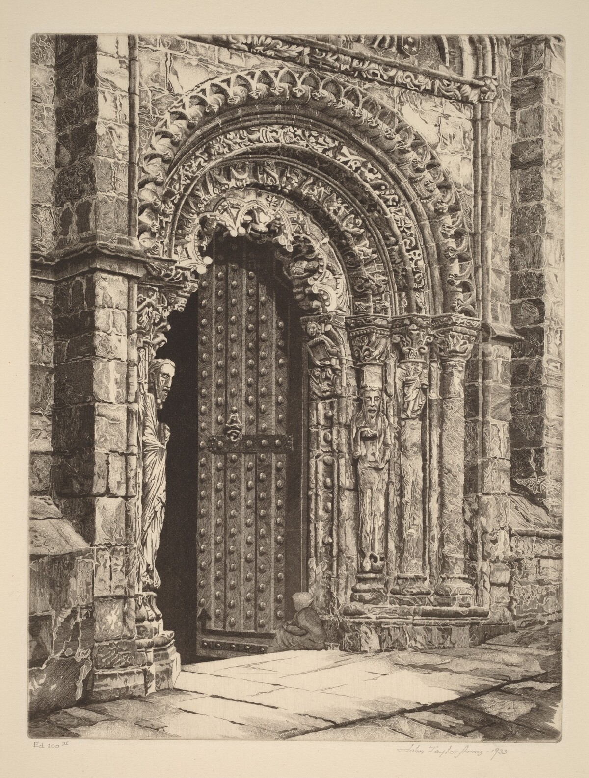 Study in Stone, Cathedral of Orense by John Taylor Arms