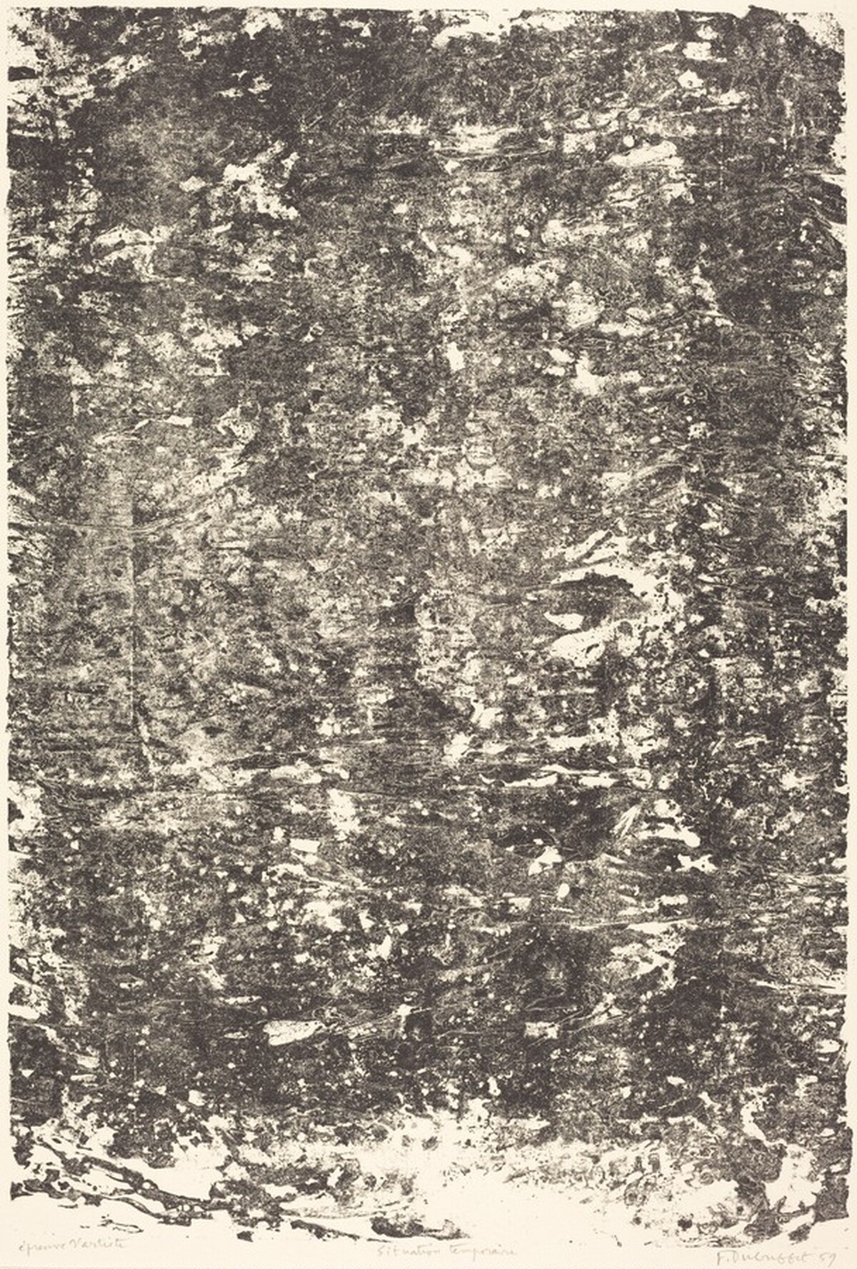Situation temporaire by Jean Dubuffet