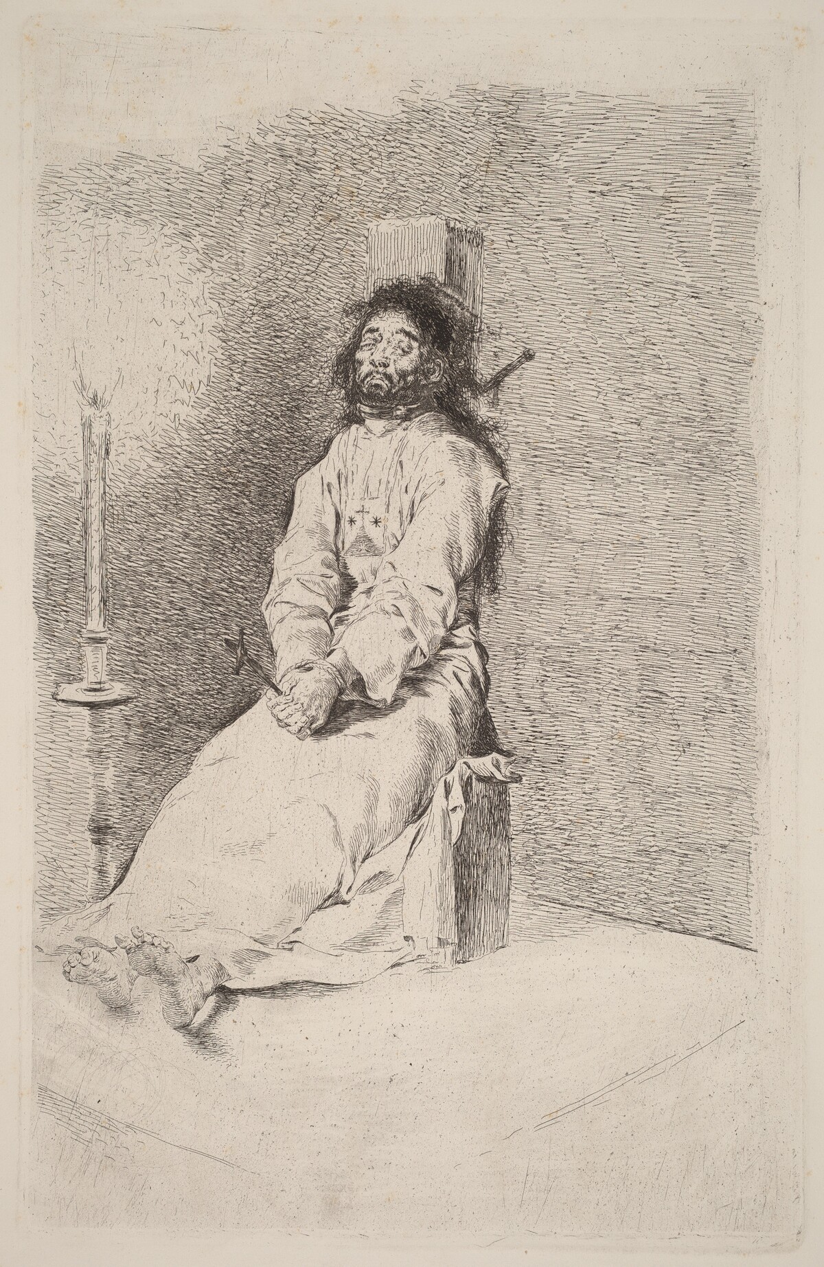 The Garroted Man by Francisco Goya
