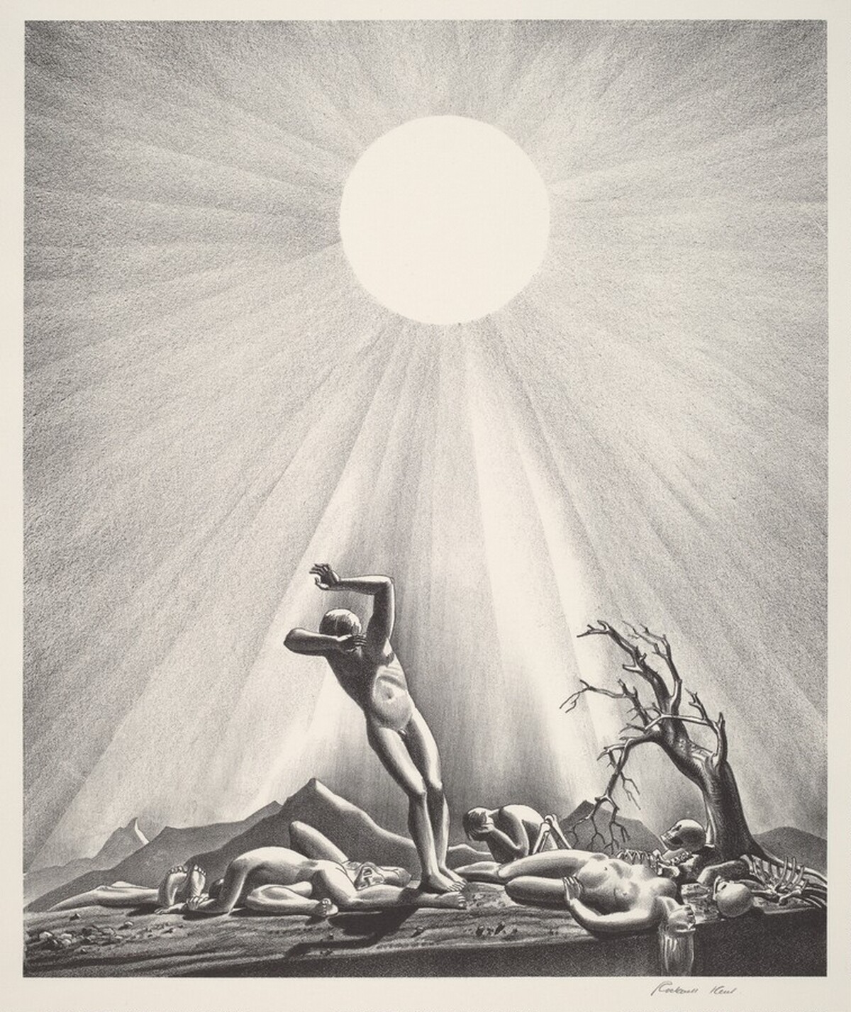 Solar Flare-Up by Rockwell Kent