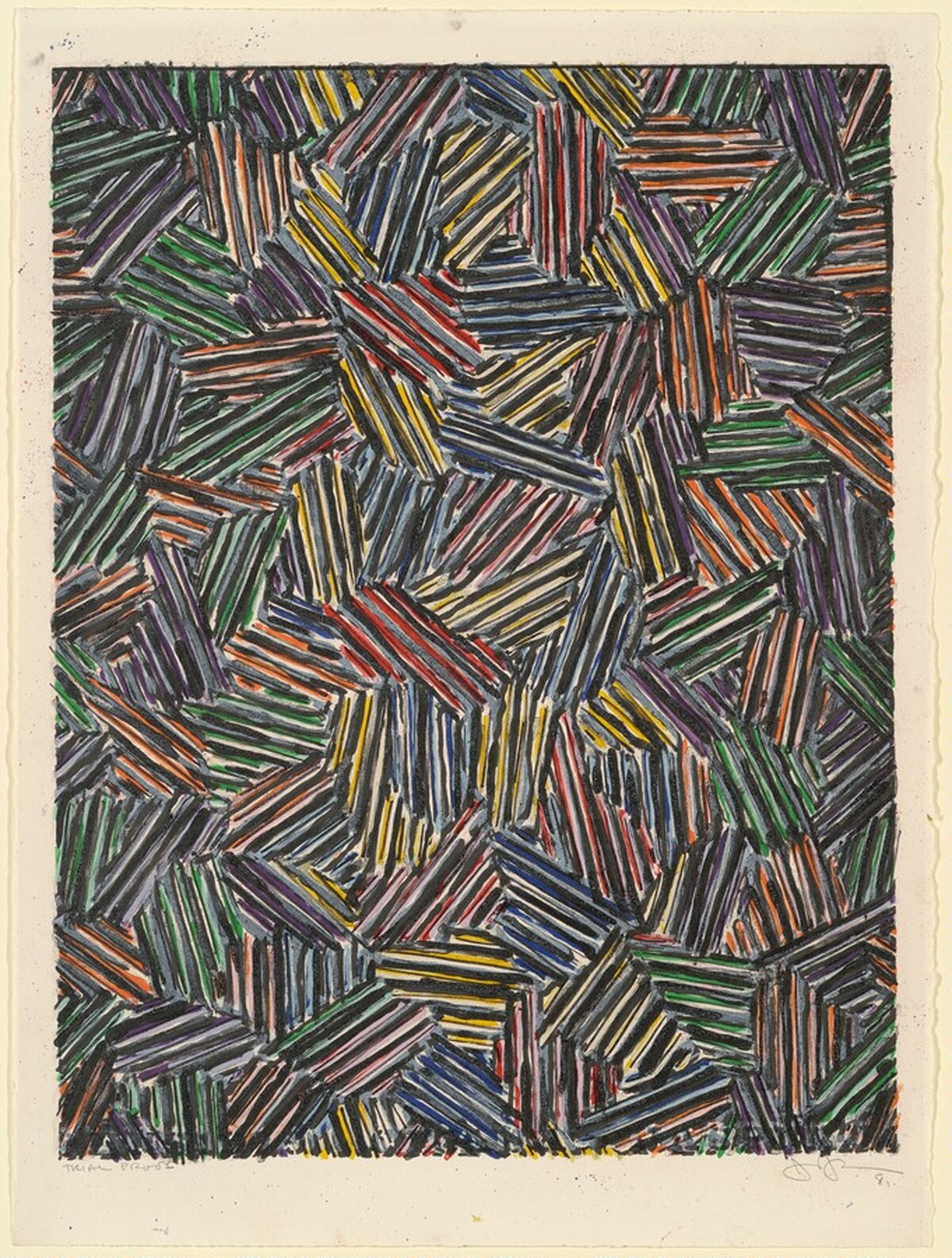 Cicada [trial proof] by Jasper Johns