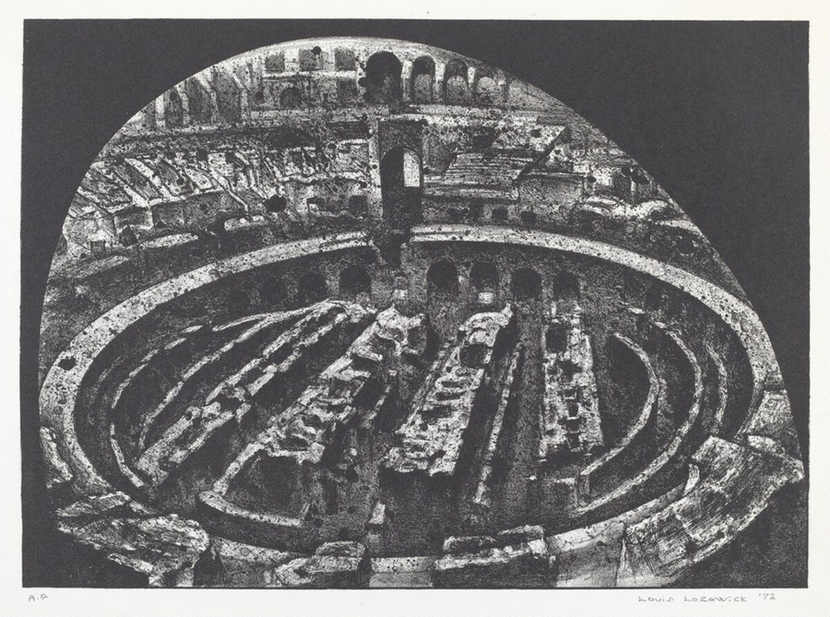 Where Gladiators Fought by Louis Lozowick
