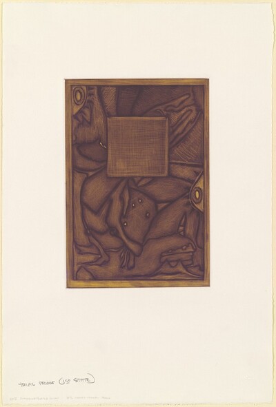 Untitled (Orange Mezzotint) [trial proof]