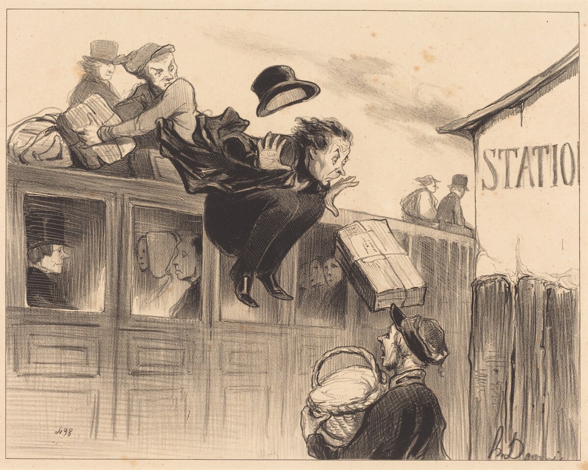 Trente secondes de station by Honoré Daumier