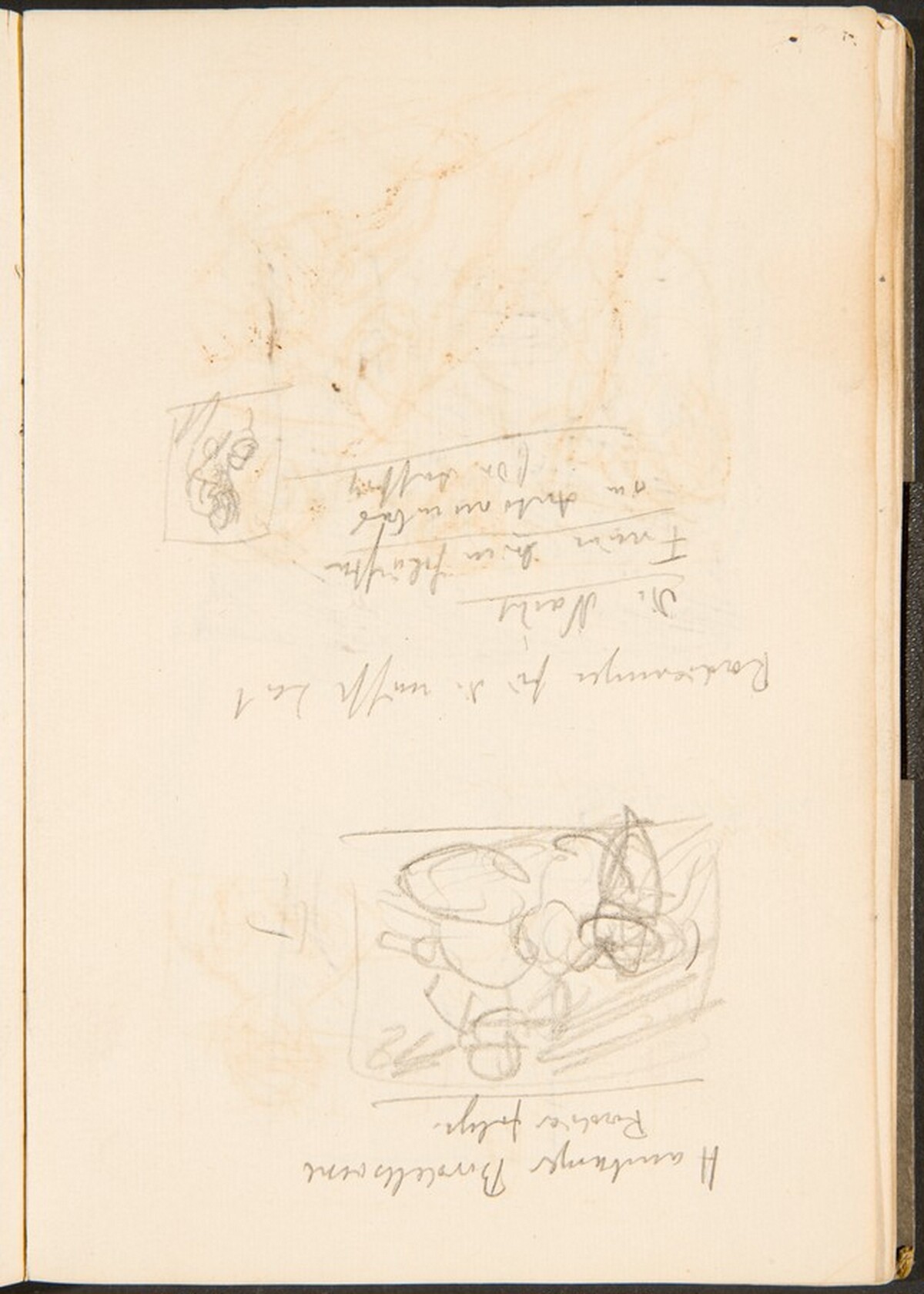 Notizen und kleine Skizze (Notation and Small Sketch) [p. 35] by Max Beckmann