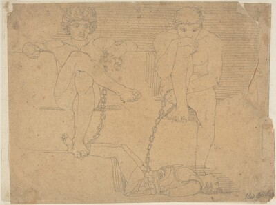 Otus and Ephialtes Holding Mars Captive