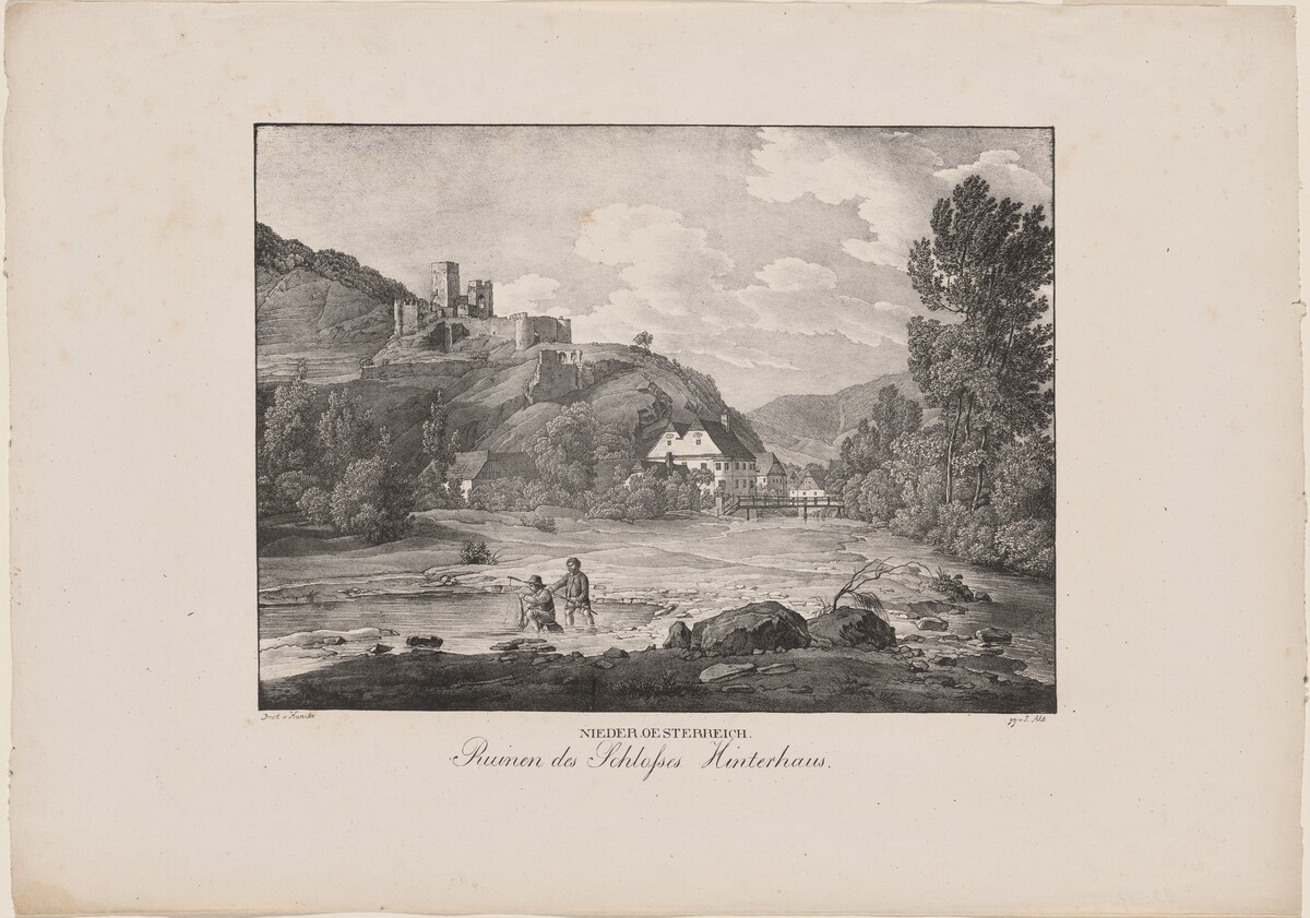 Nieder-Oesterreich, Ruinen des Schlosses Hinterhaus (Lower Austria, Ruins of Hinterhaus Castle) by Jakob Alt
