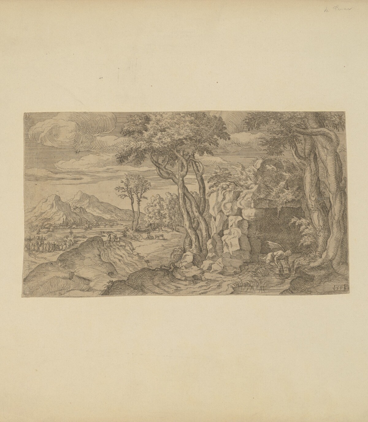 Narcissus by Étienne Dupérac
