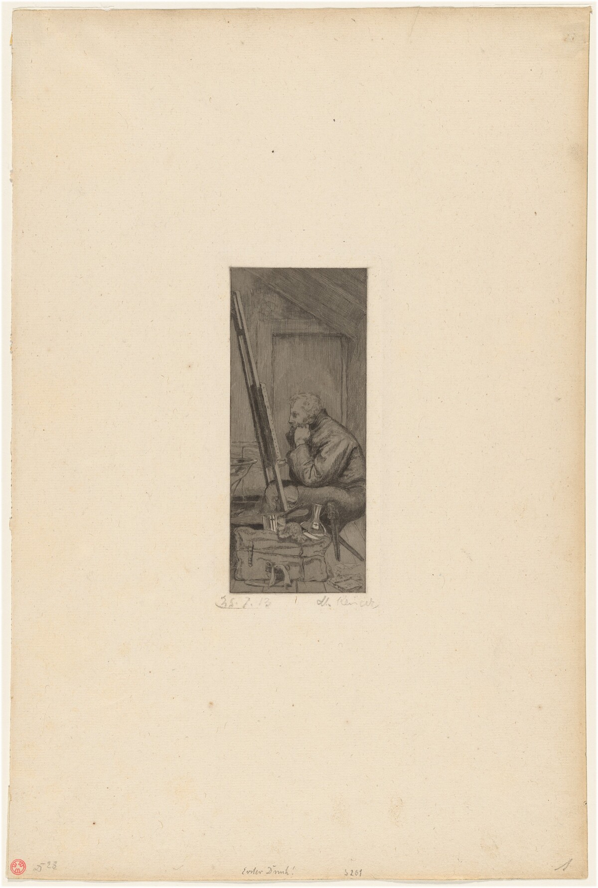 The Artist in the Attic by Max Klinger