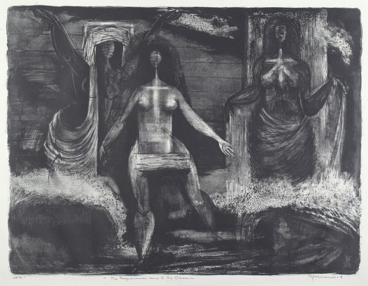 The Tragediennes Come to the Ocean by Benton Murdoch Spruance