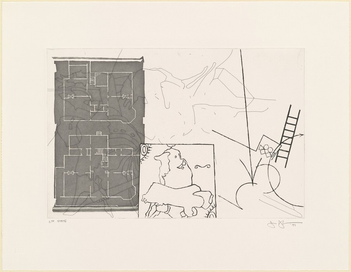 Untitled [state proof of 2nd state] by Jasper Johns