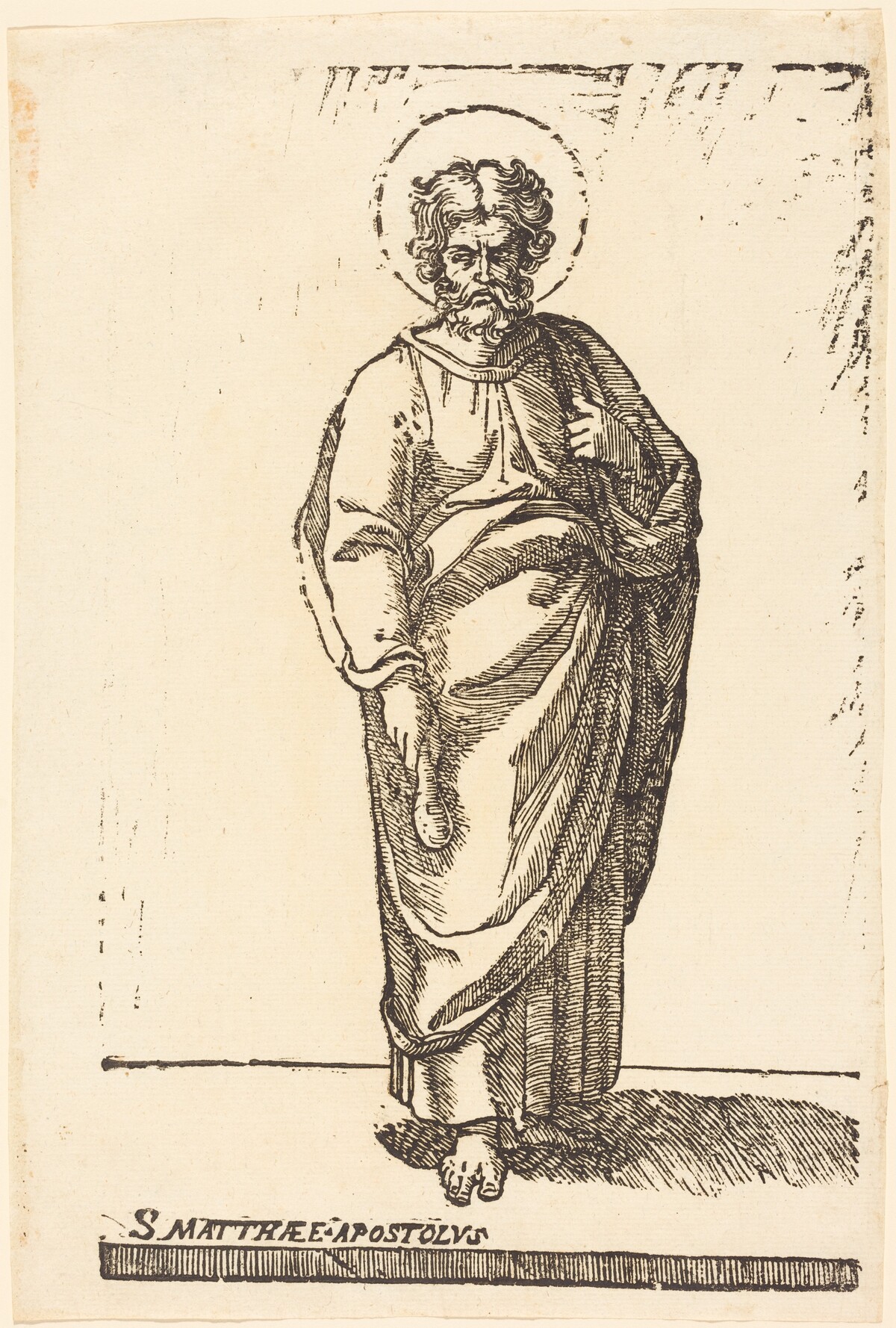 Saint Matthew by Italian 16th Century (formerly Jacques Stella)