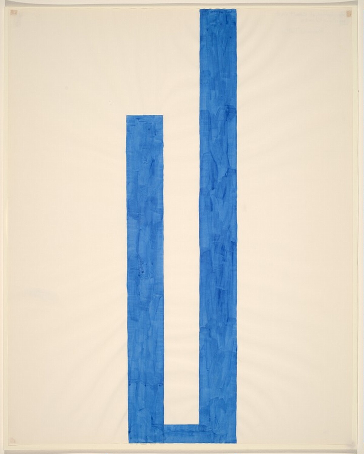 Rendering of Cobalt Wall Painting by Richard Tuttle