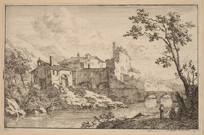 Houses at the Side of a River