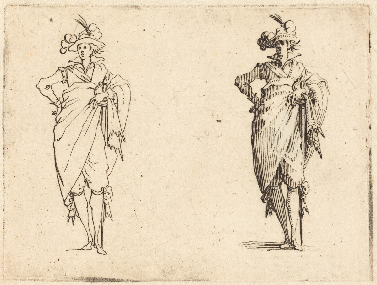 Gentleman Viewed from the Front with Hand on Hip by Jacques Callot