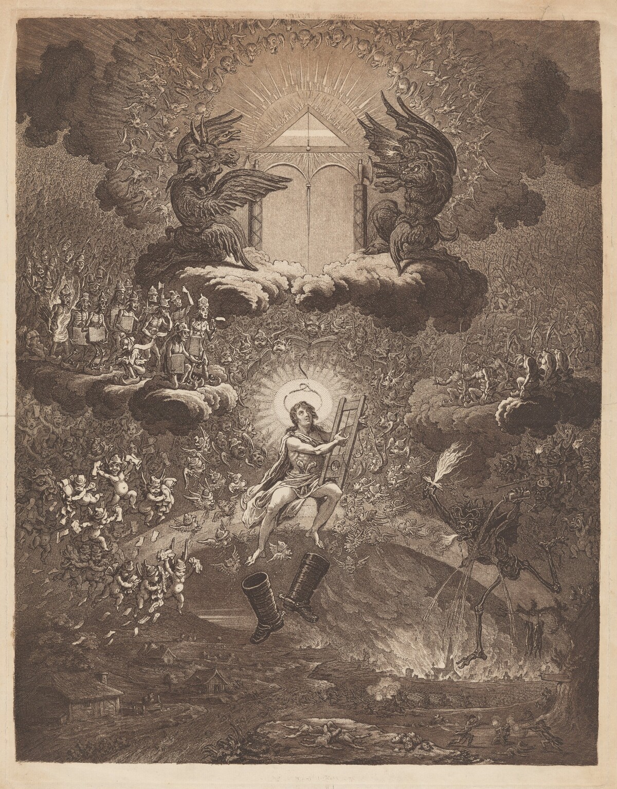 The Apotheosis of Hoche by James Gillray