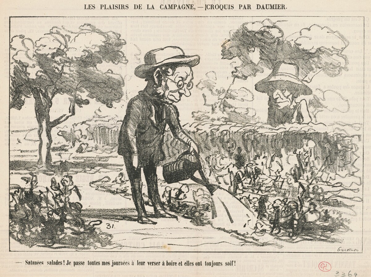 Satanées salades ... by Honoré Daumier