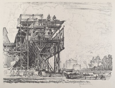 Gas Works from the Canal, Berlin