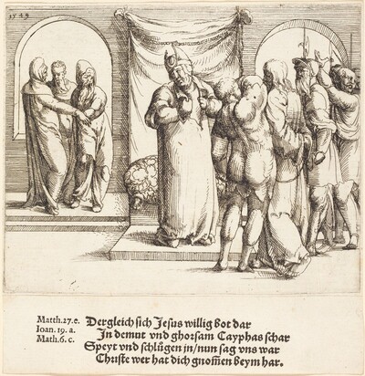 Christ is Mocked, and Caiaphas Rends His Garments